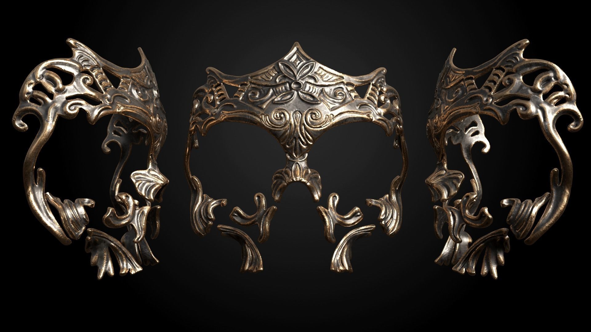 Halloween Skull Masks 3D print model_2