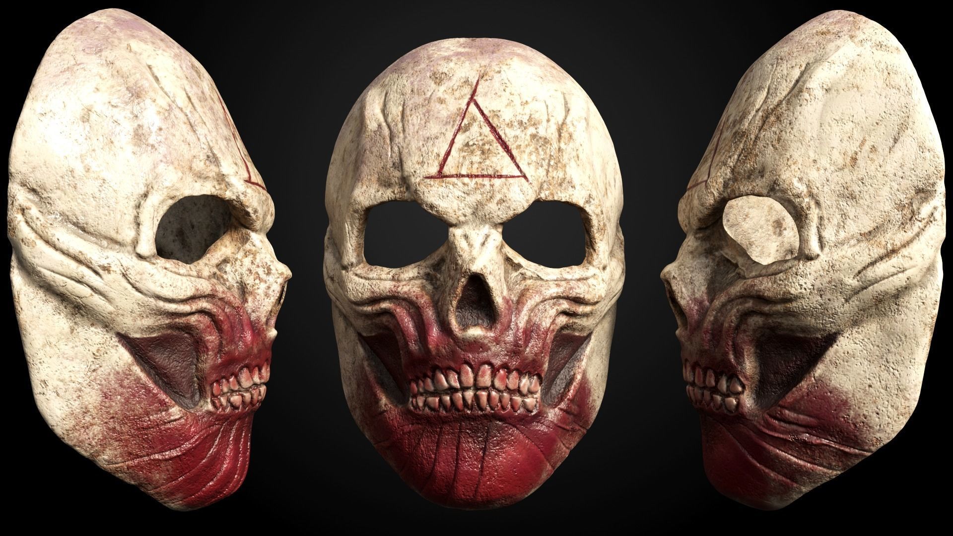 Halloween Skull Masks 3D print model_1