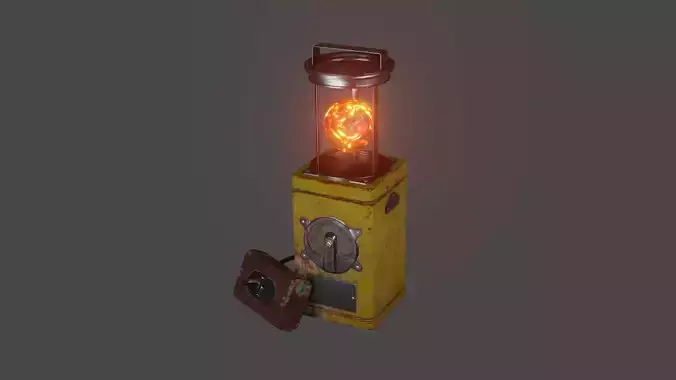 Stalker 2 Artifact Container Lamp  3D model