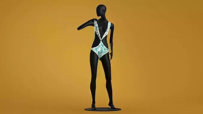 Womans swim V-plunge Cutout Monokini