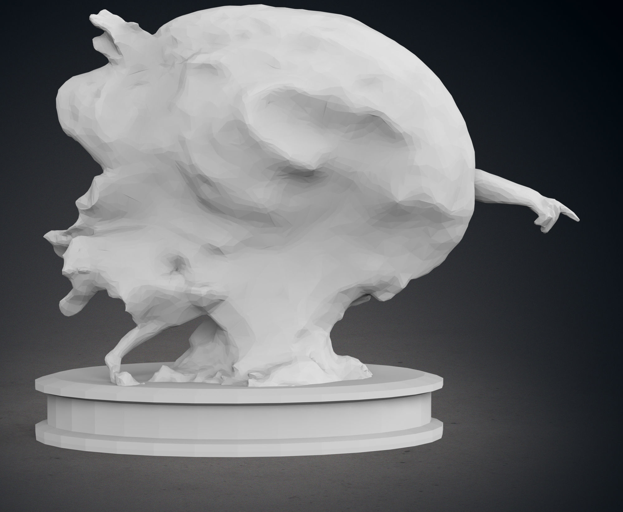 Low Poly Creation of Adam Statues 3D print model_15