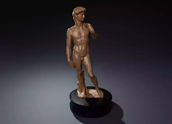 Low Poly David Statue