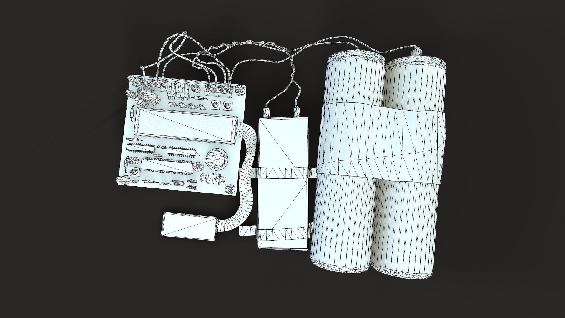 3D model Timer Bomb C4 VR / AR / low-poly | CGTrader
