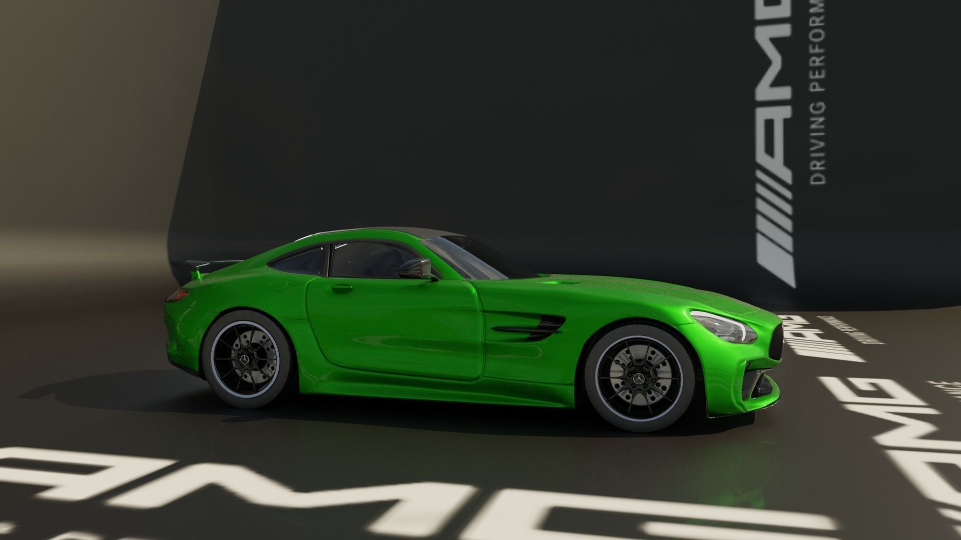 Mercedes AMG GT r Free 3D model_3