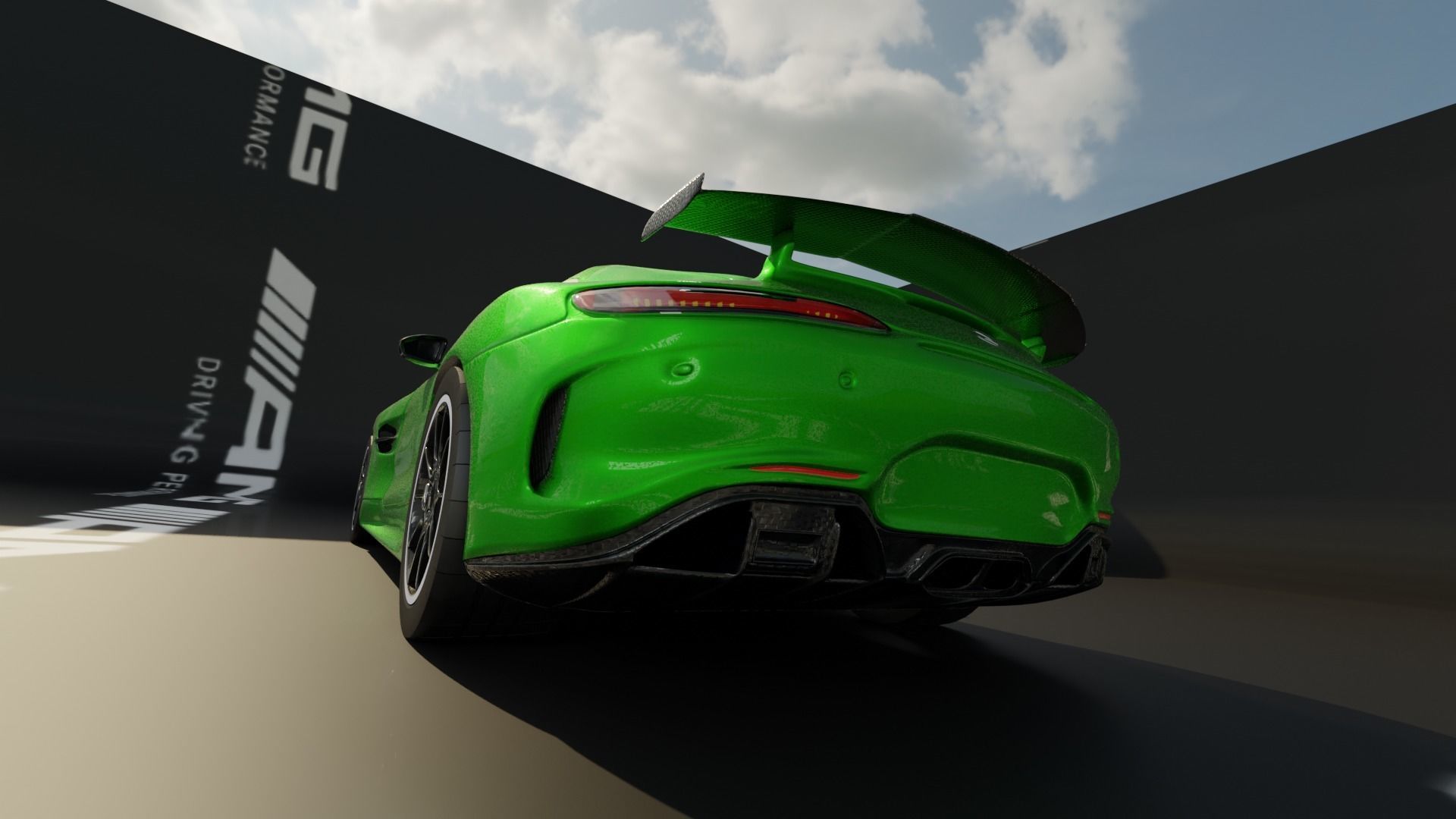 Mercedes AMG GT r Free 3D model_2