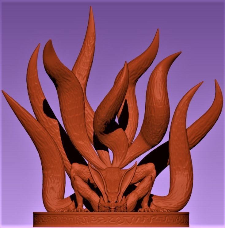 Kurama demon 3D print model_6