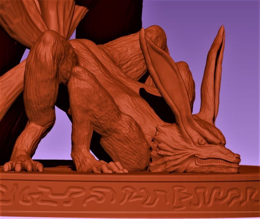 Kurama demon 3D print model_3