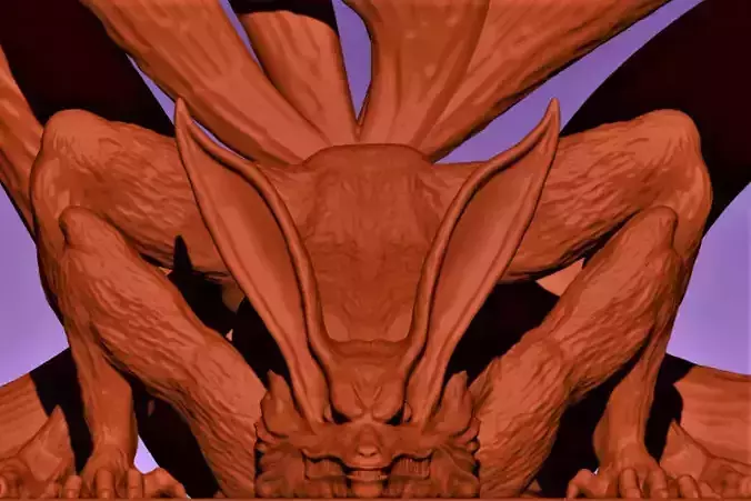 Kurama demon 3D print model