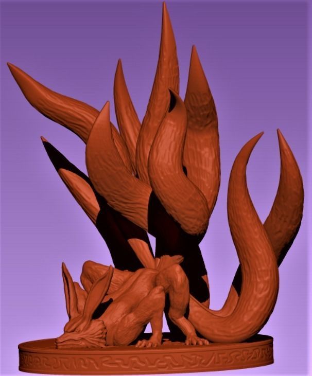 Kurama demon 3D print model_5