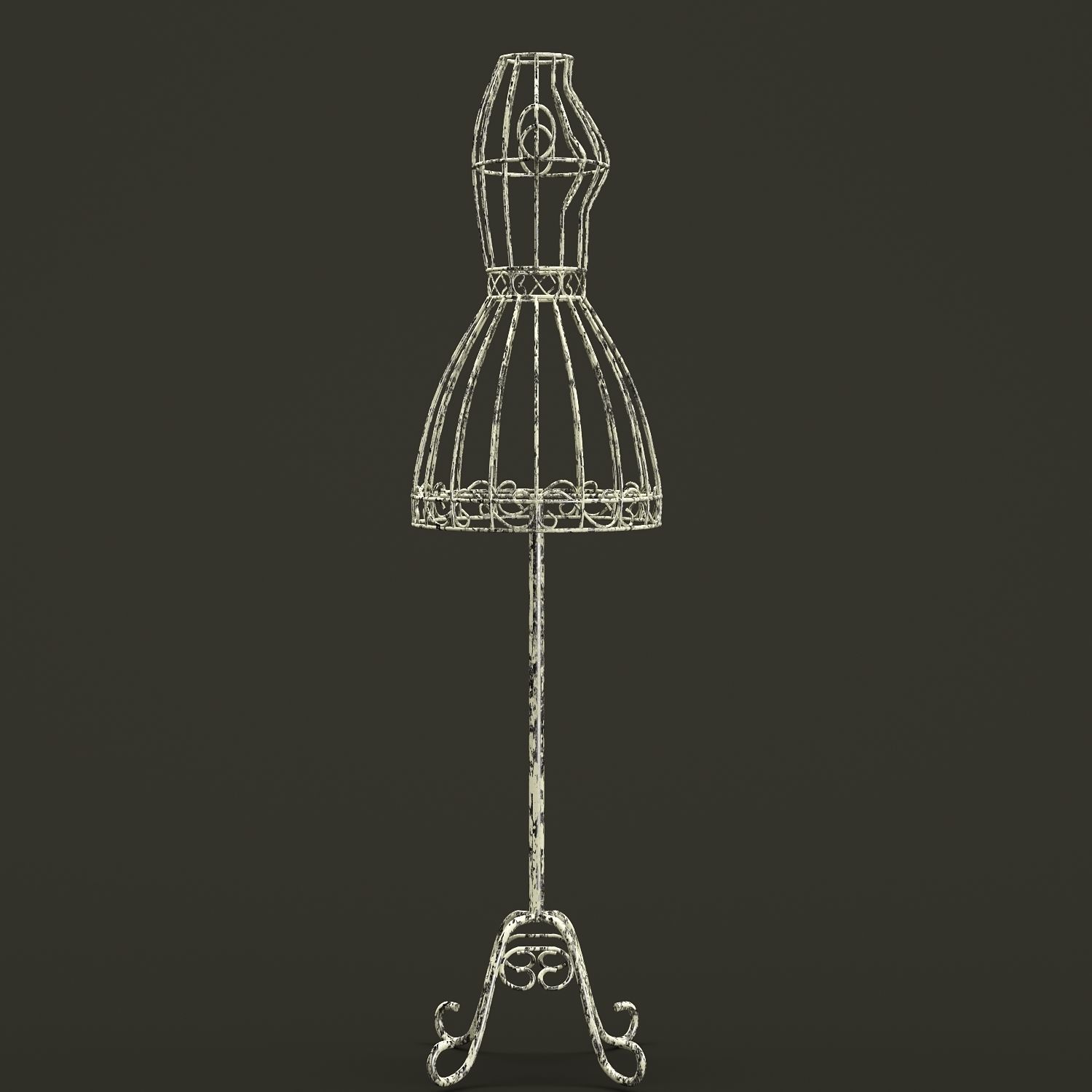 Retro Mannequin Free 3D model_2