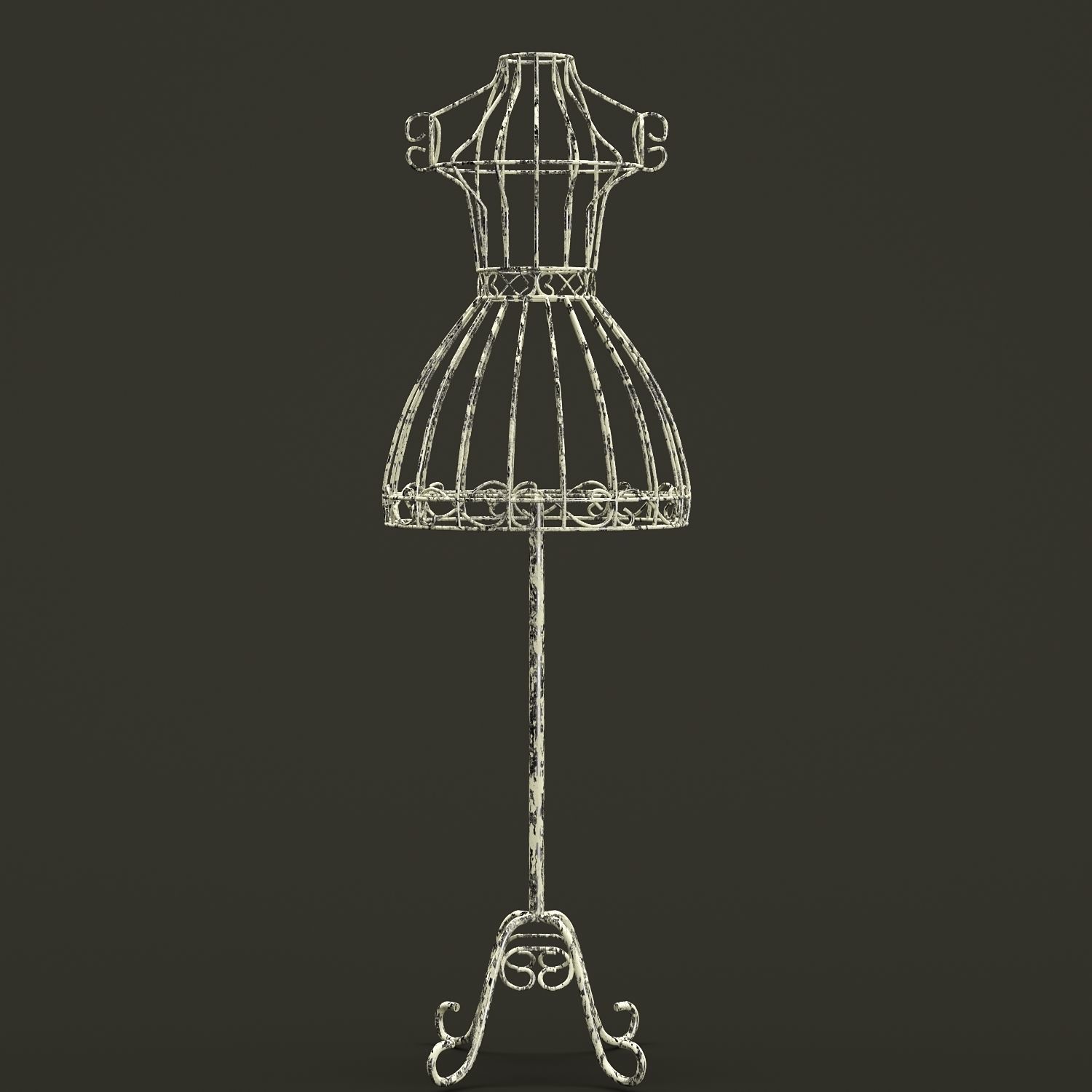 Retro Mannequin Free 3D model_1