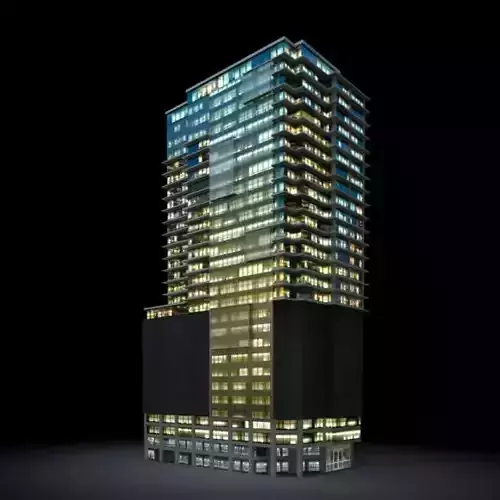 Tall Night Skyscraper