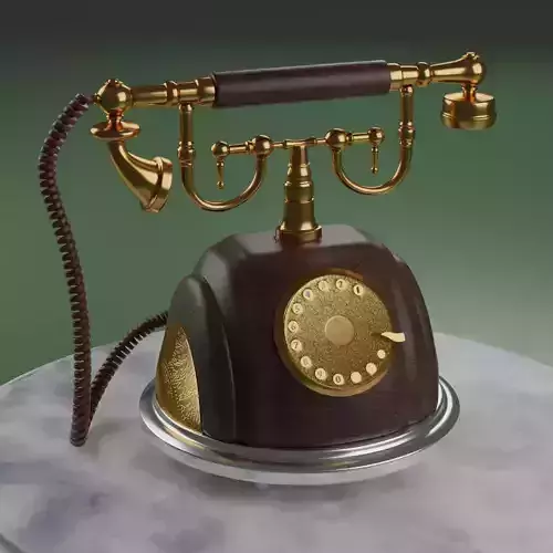 Vintage rotary phone Free 3D model Vintage rotary phone Free 3D model