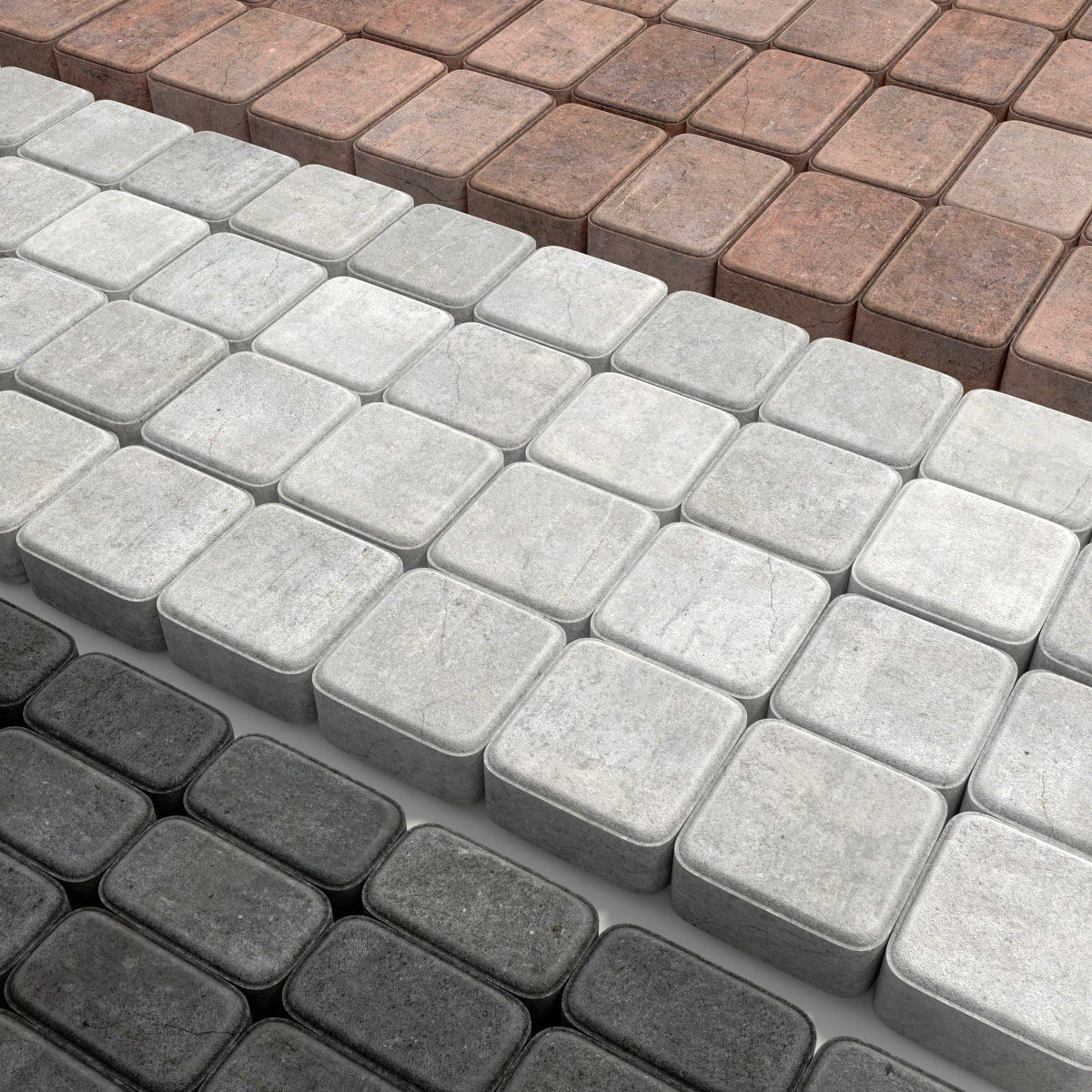 Paving stone street n1 3D model_5