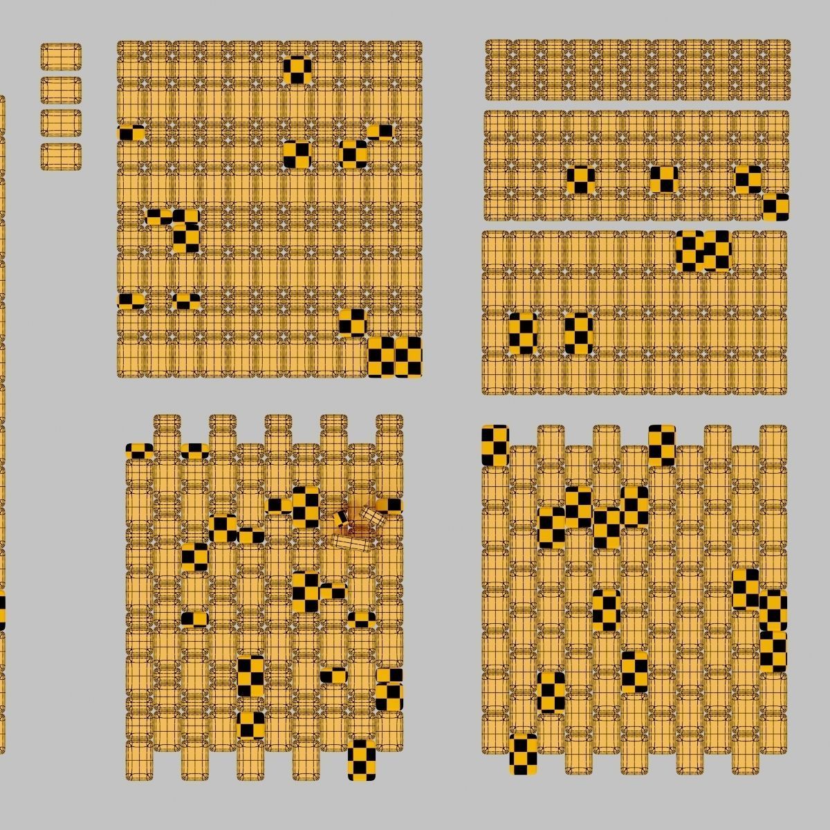 Paving stone street n1 3D model_12