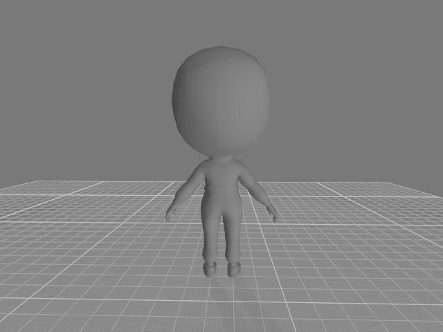 Squid game cartoon charaters Low-poly 3D model_13