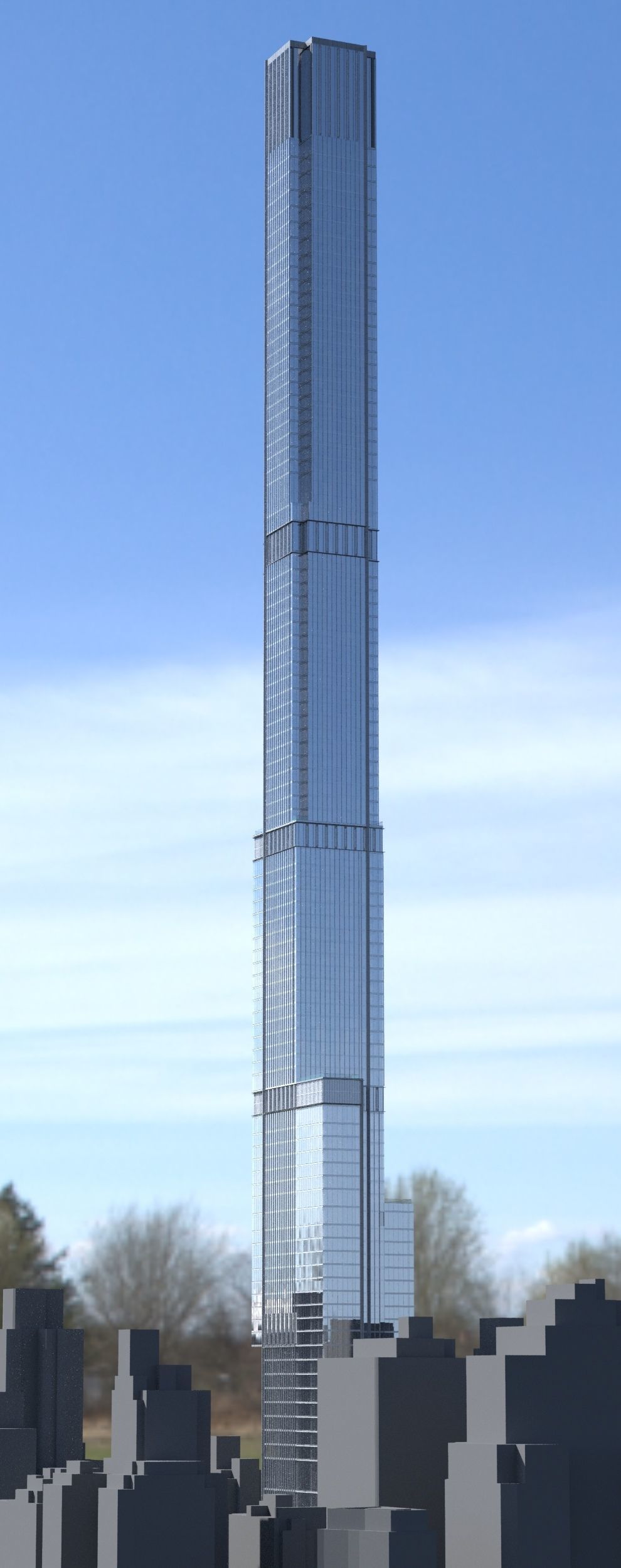 Central Park Tower New York 3D model_7