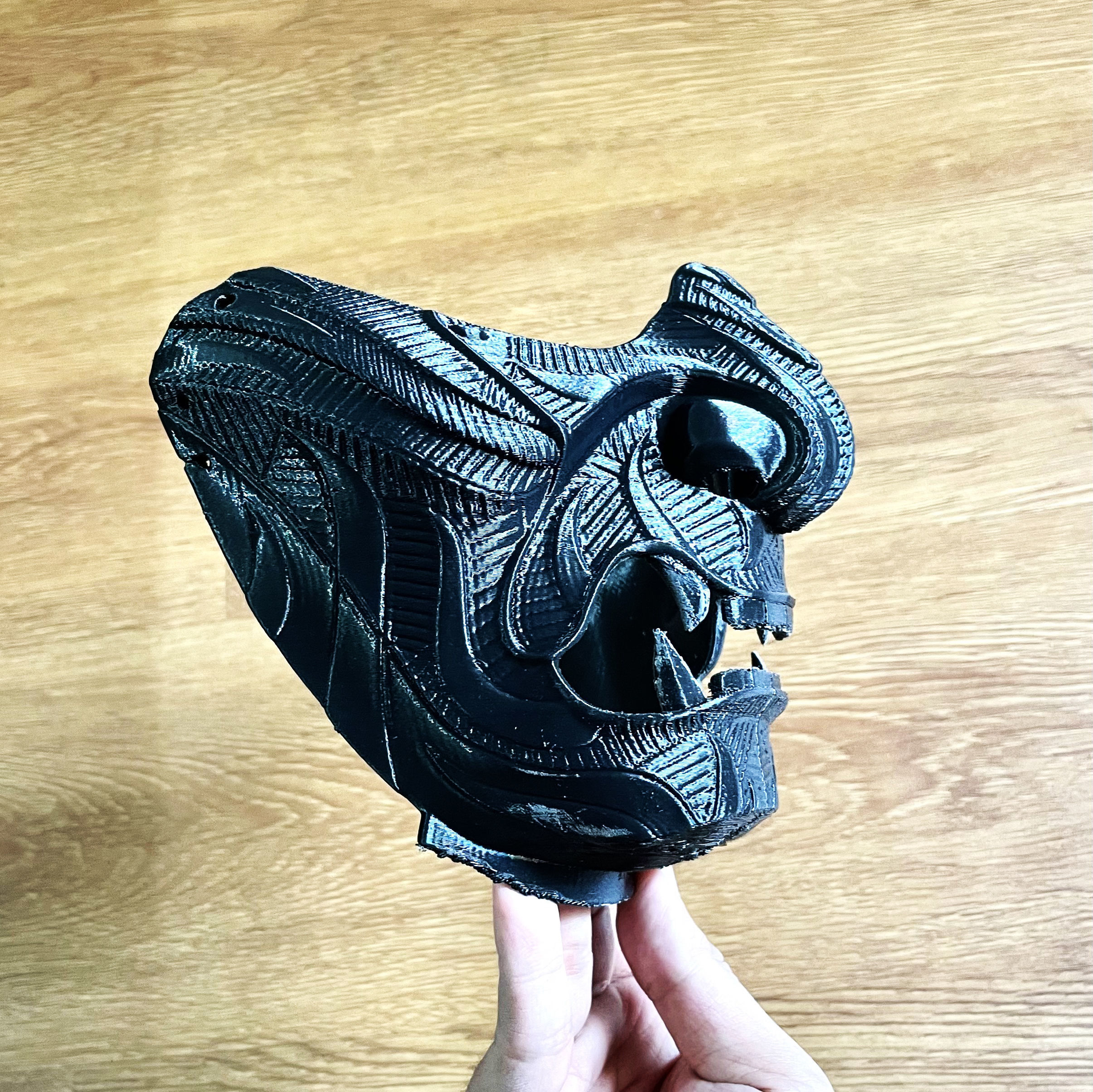 Ghost Of Tsushima - Ghost Mask Patterned - High Details 3D print model_4