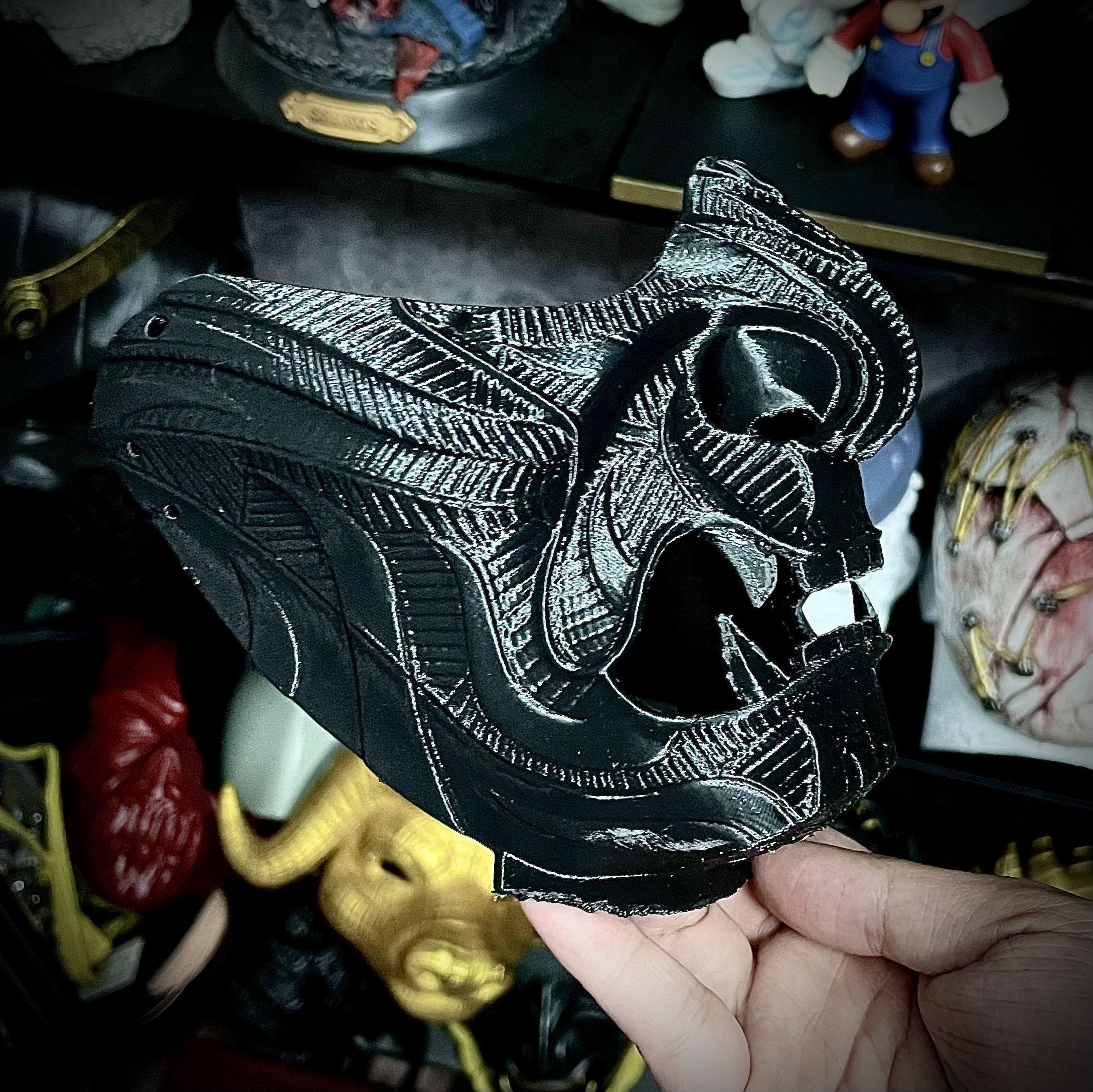Ghost Of Tsushima - Ghost Mask Patterned - High Details 3D print model_5