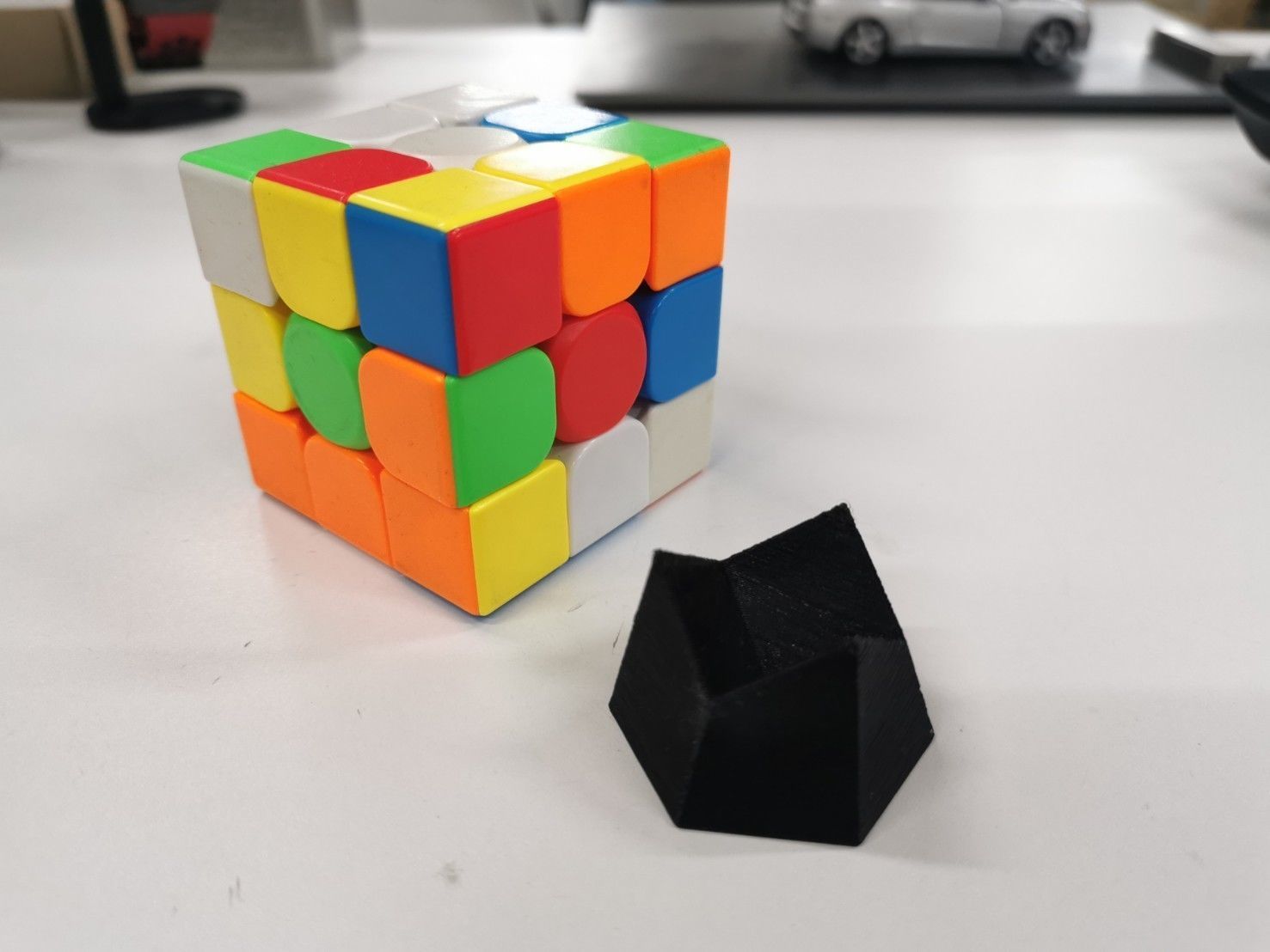 rubik stand 3D print model_2