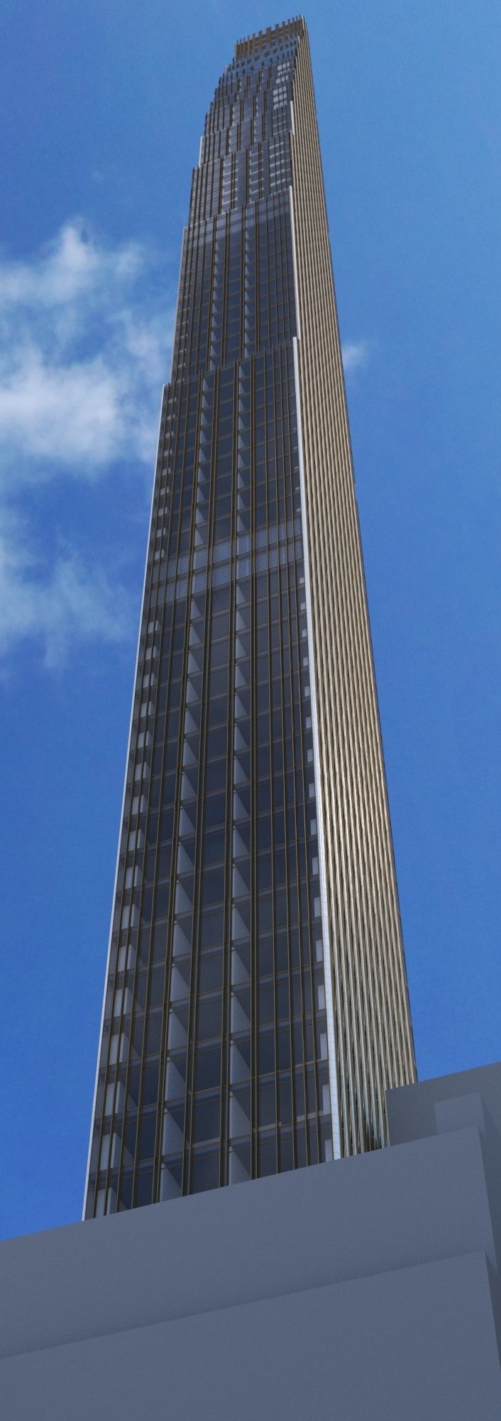 111 West 57th Street Skyscraper New York 3D model_8
