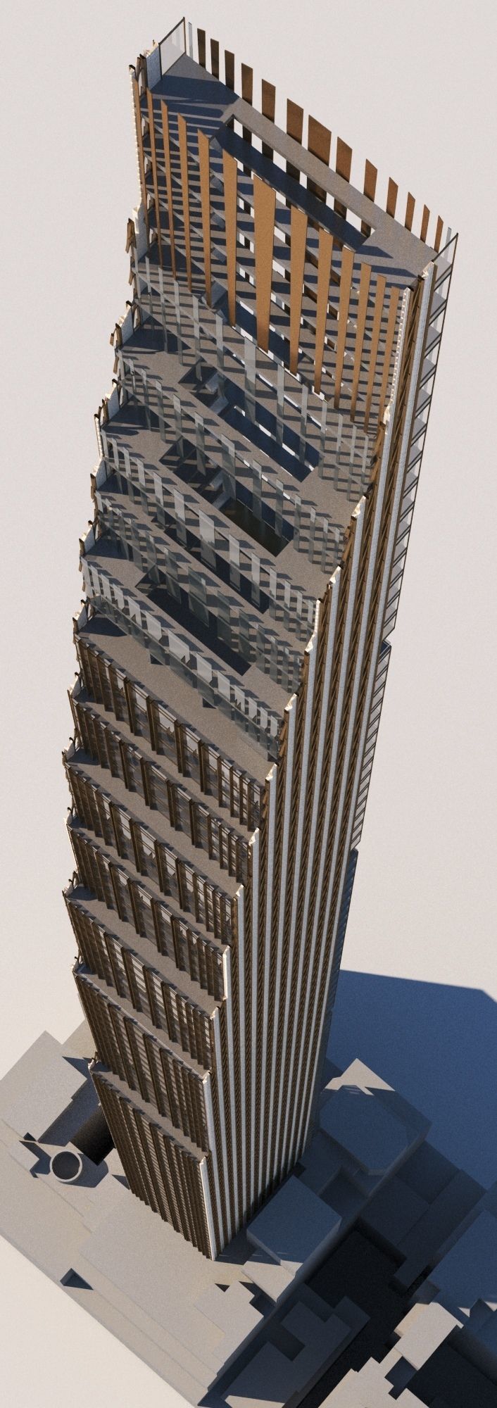 111 West 57th Street Skyscraper New York 3D model_2