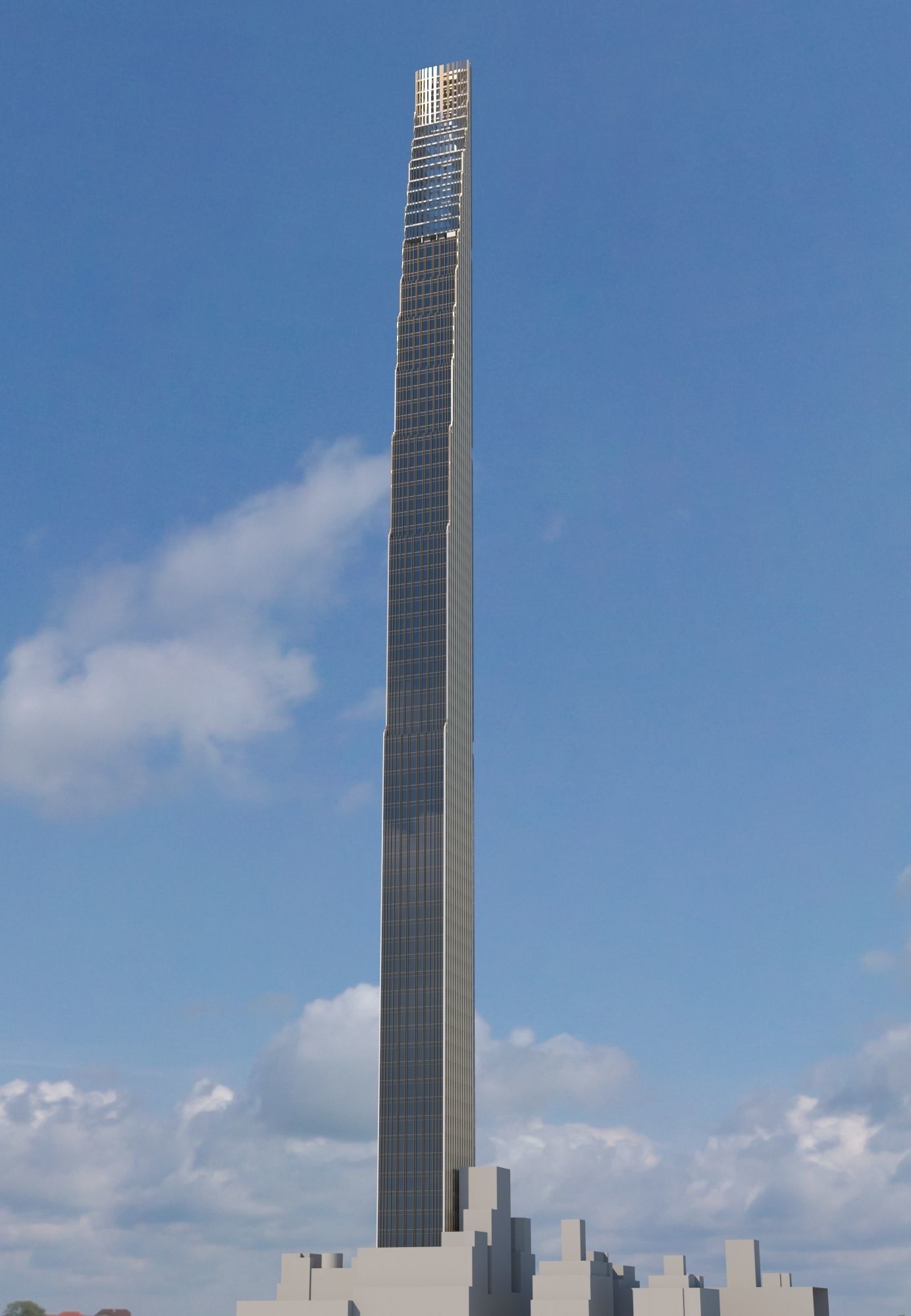 111 West 57th Street Skyscraper New York 3D model_16