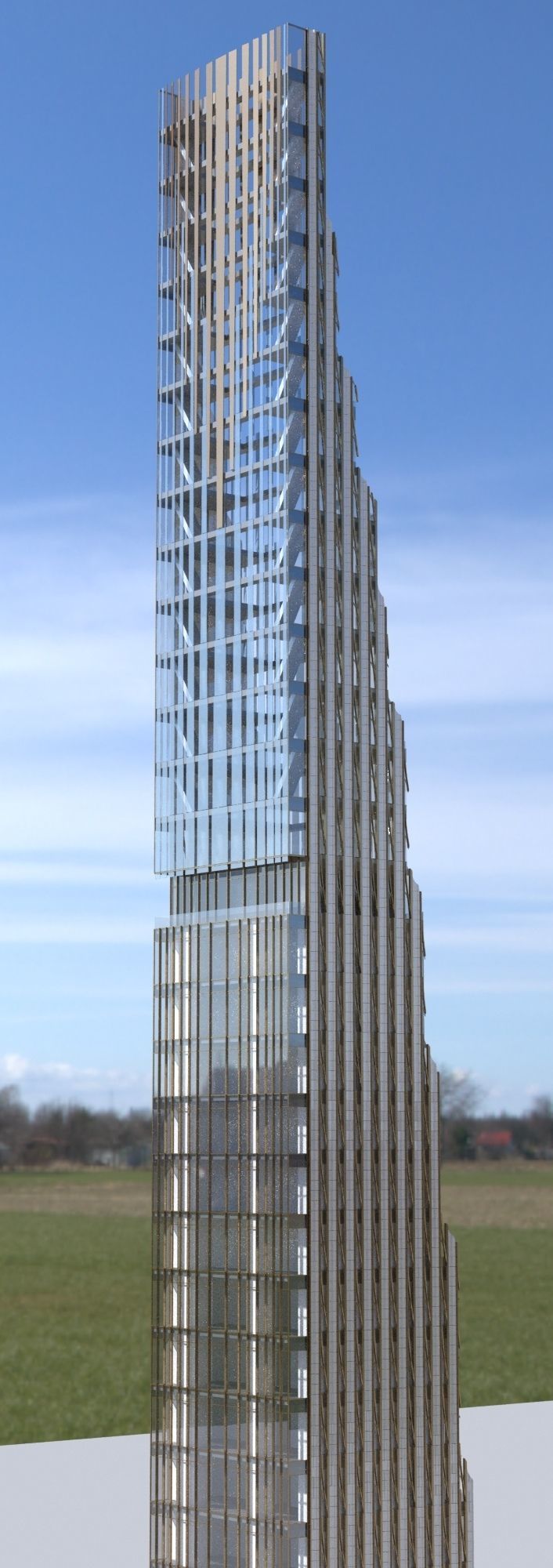 111 West 57th Street Skyscraper New York 3D model_3