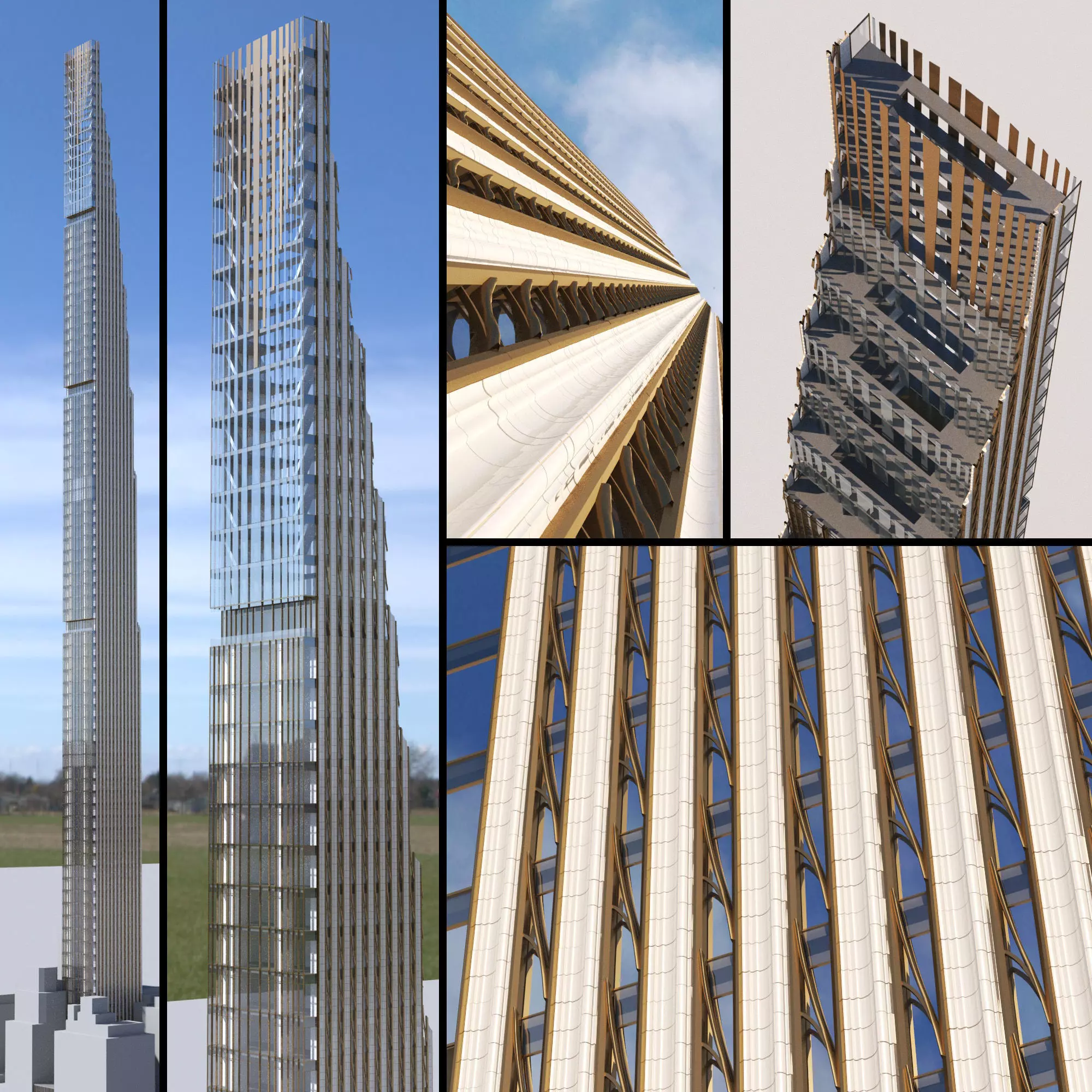 111 West 57th Street Skyscraper New York 3D model_0