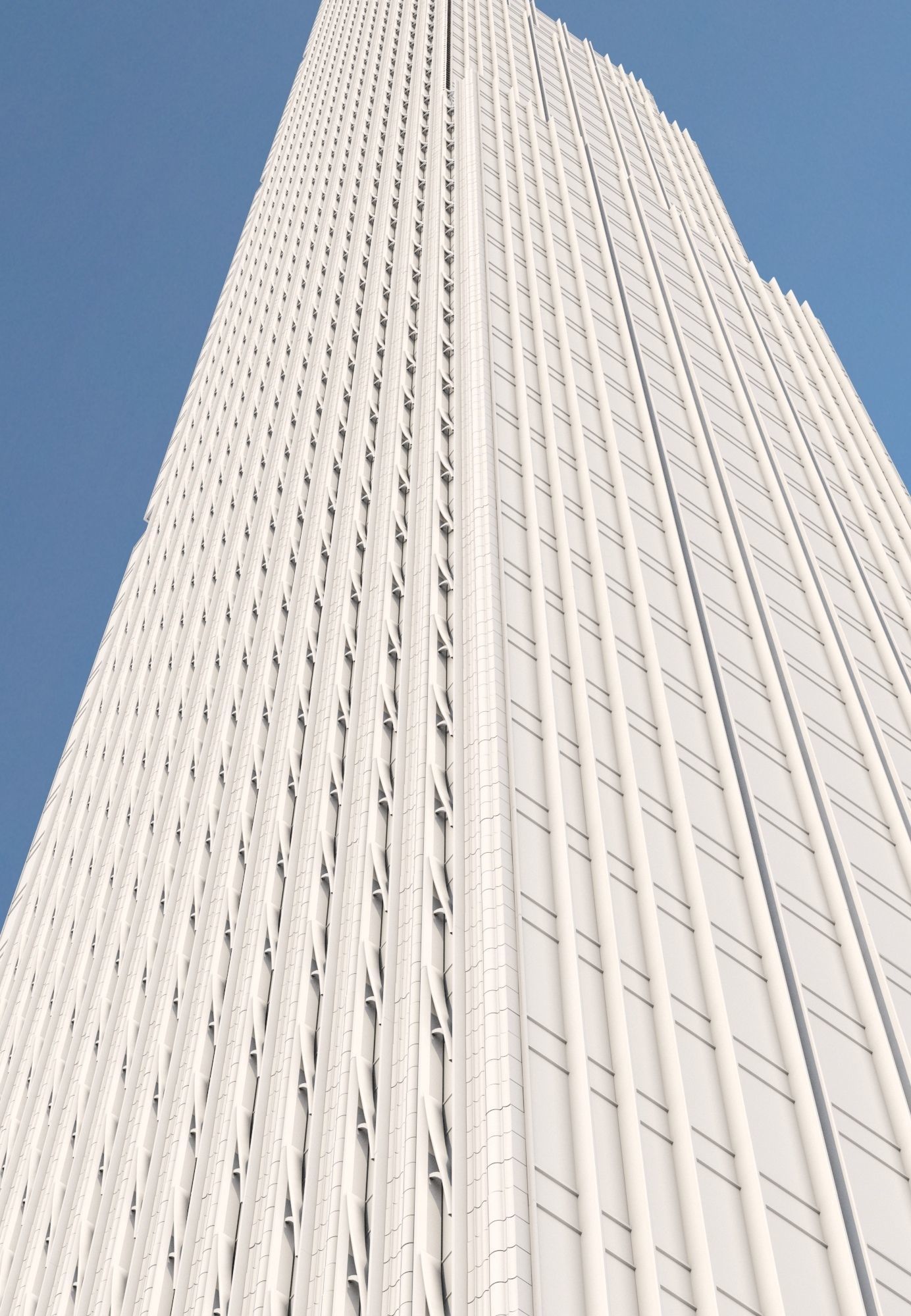 111 West 57th Street Skyscraper New York 3D model_11