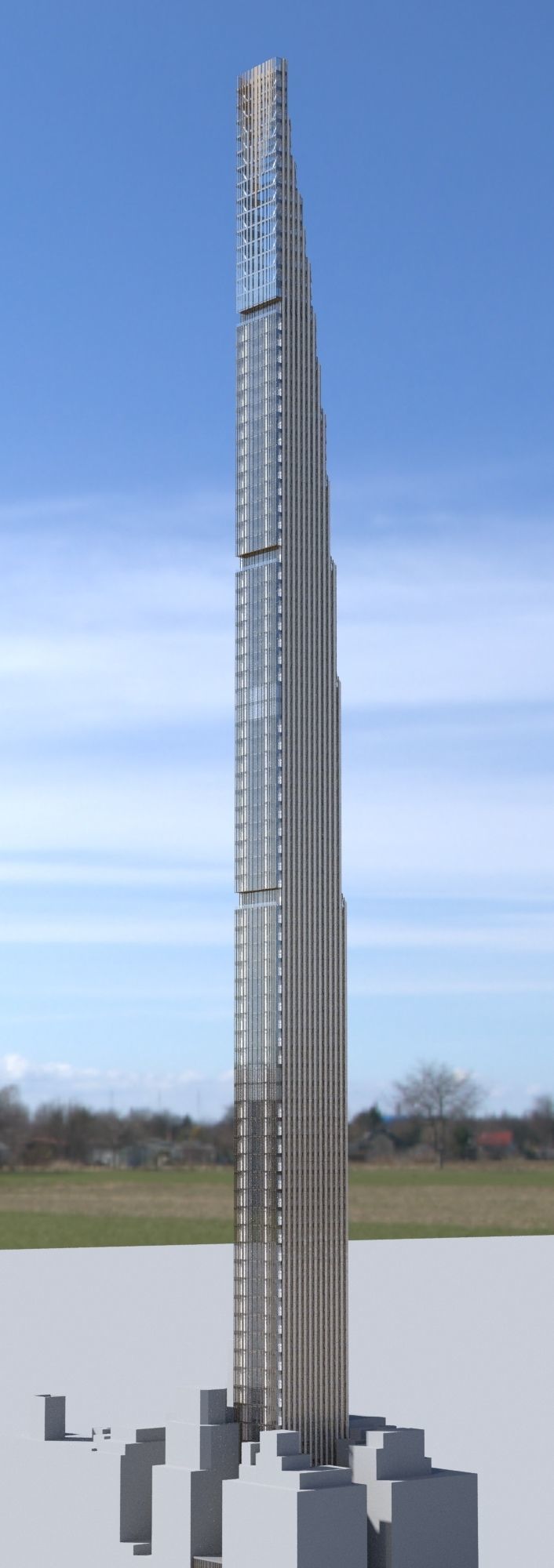 111 West 57th Street Skyscraper New York 3D model_4