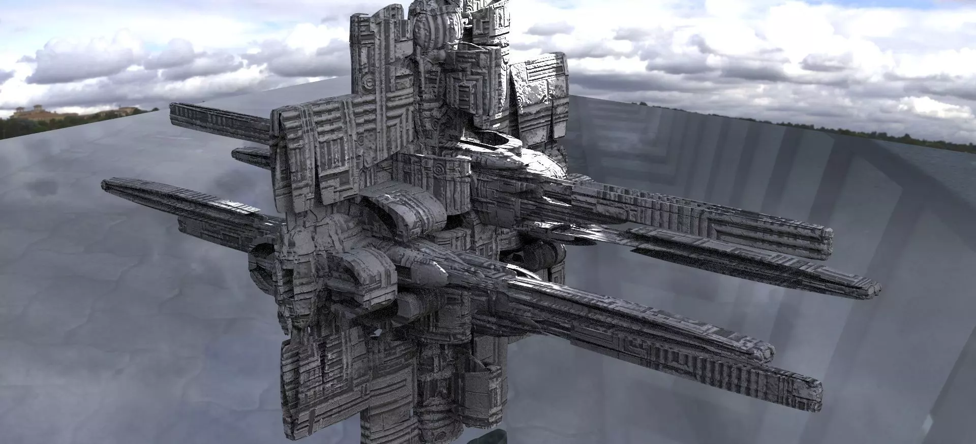 Space station 4 3D model