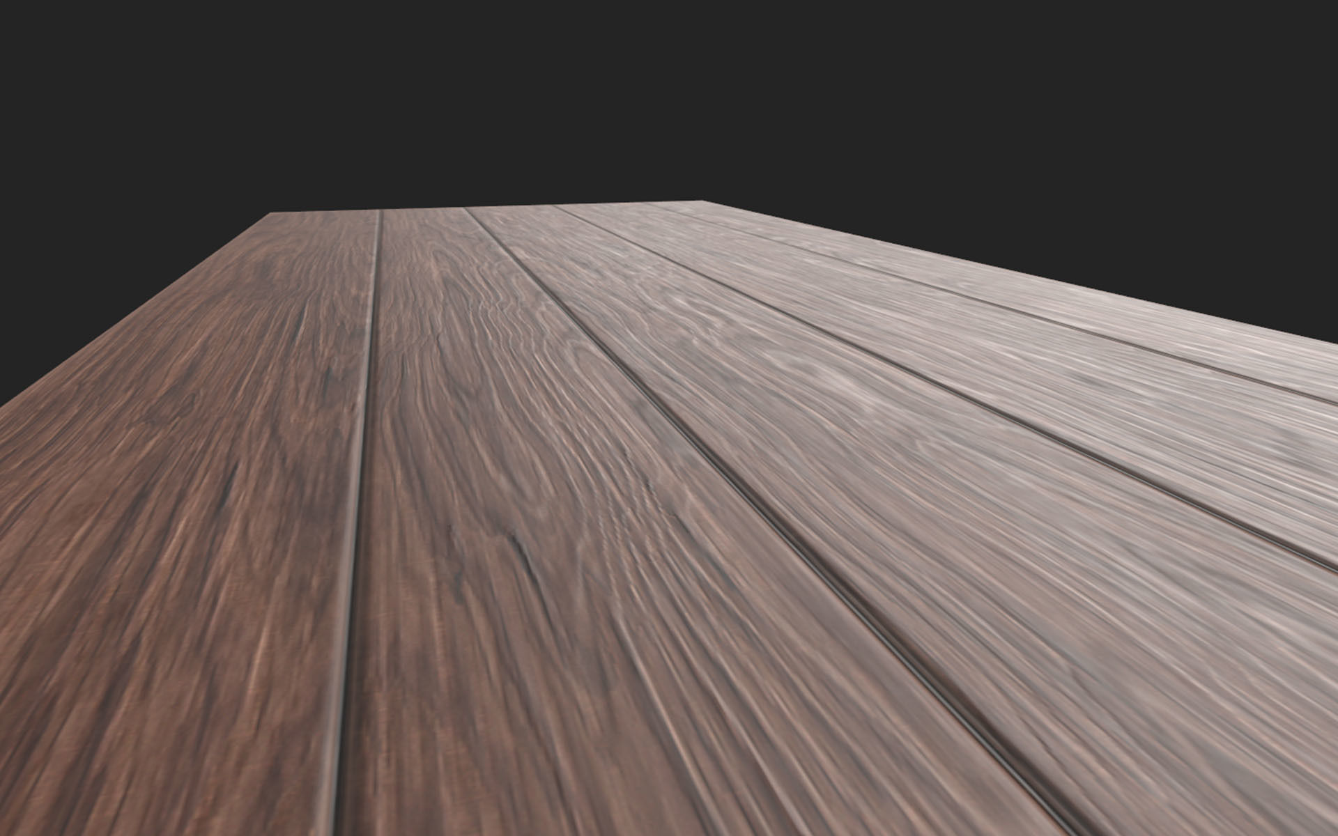 Wooden Dining Table Low-poly 3D model_3