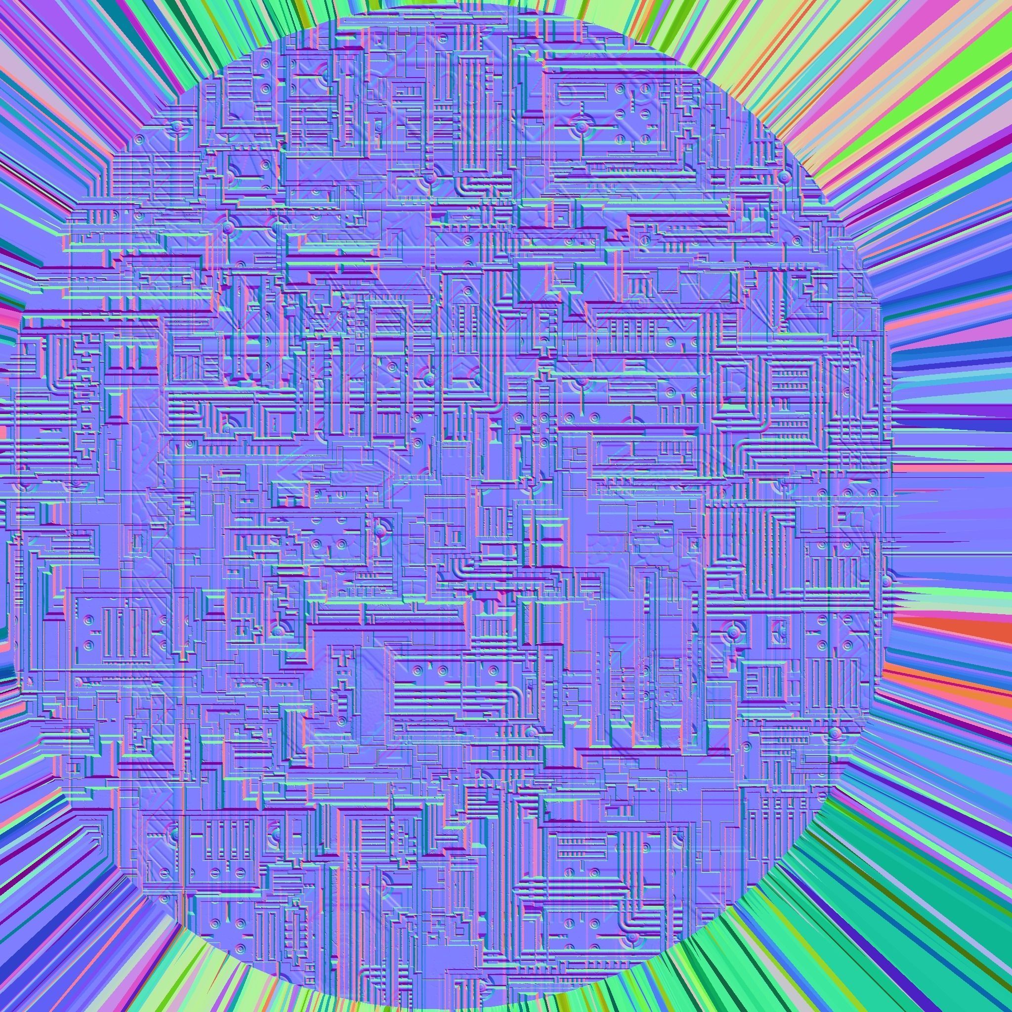 Solar powered Sci-Fi energy wings base 3D model_22