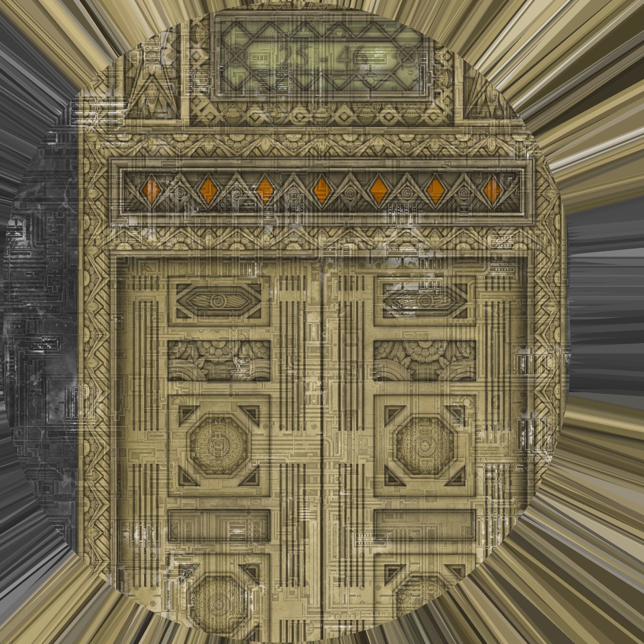 Solar powered Sci-Fi energy wings base 3D model_5