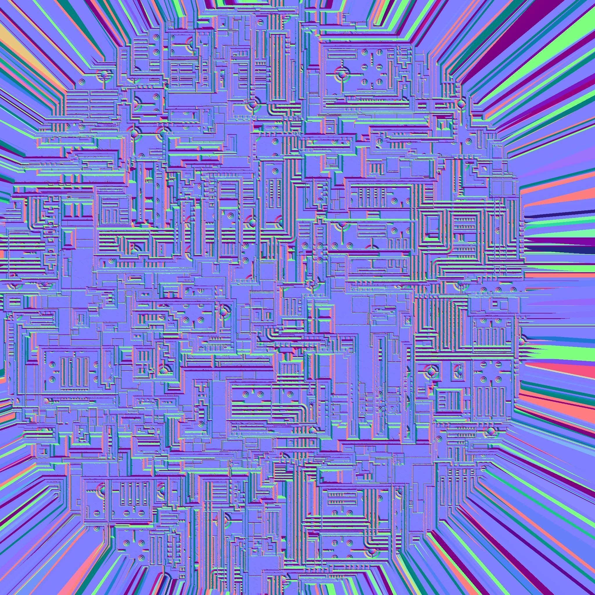 Solar powered Sci-Fi energy wings base 3D model_12