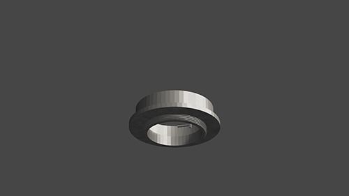 Pentax bayonet lens adapter to M42 camera body Free 3D print model_1