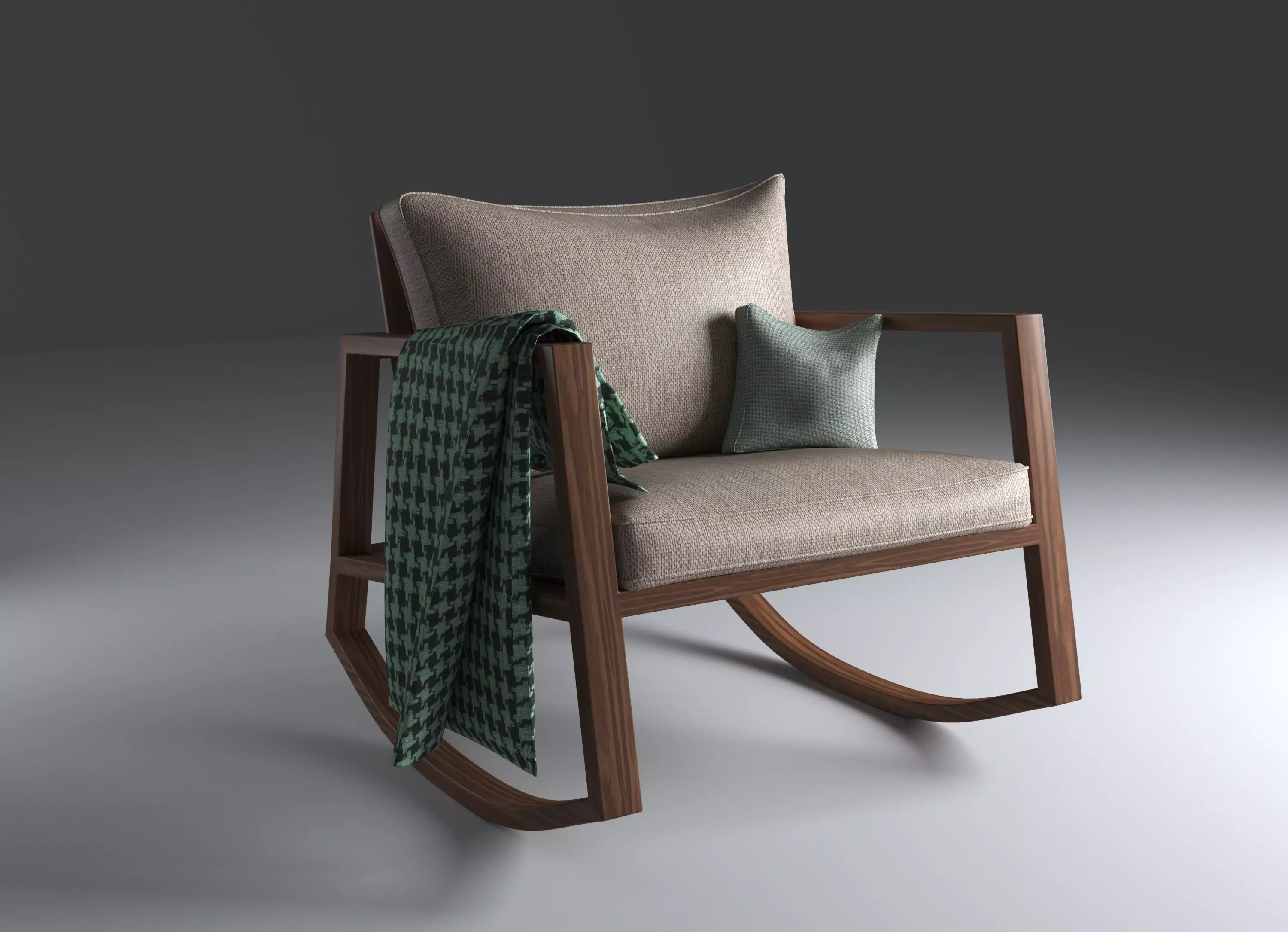 Rocking Chair Free 3D model_0