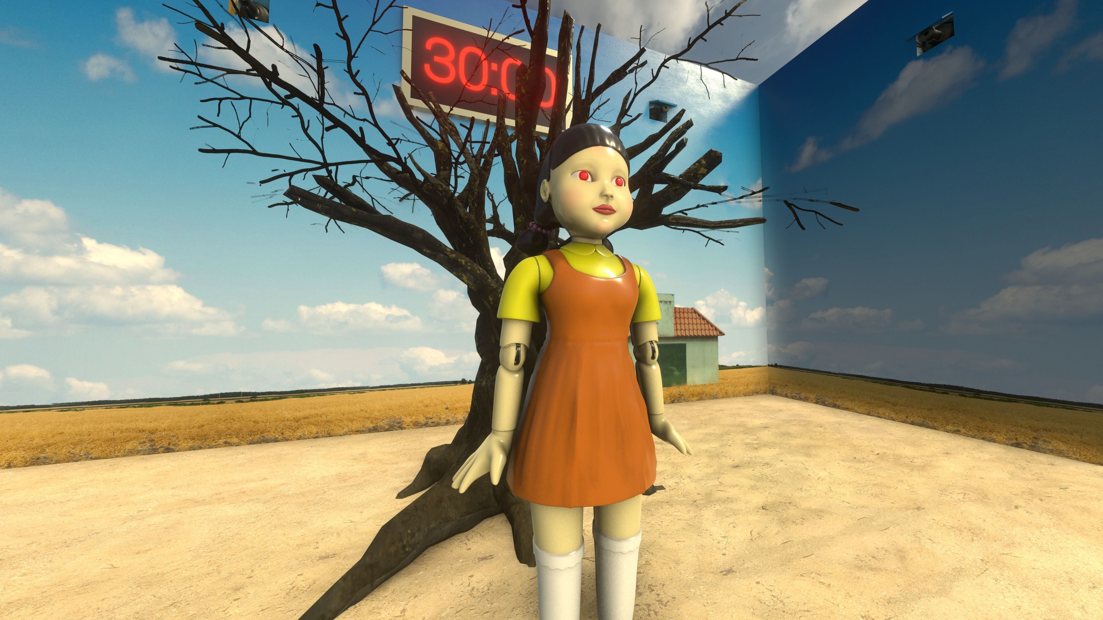 Squid Game Map 2 - Extended version 3D model_2