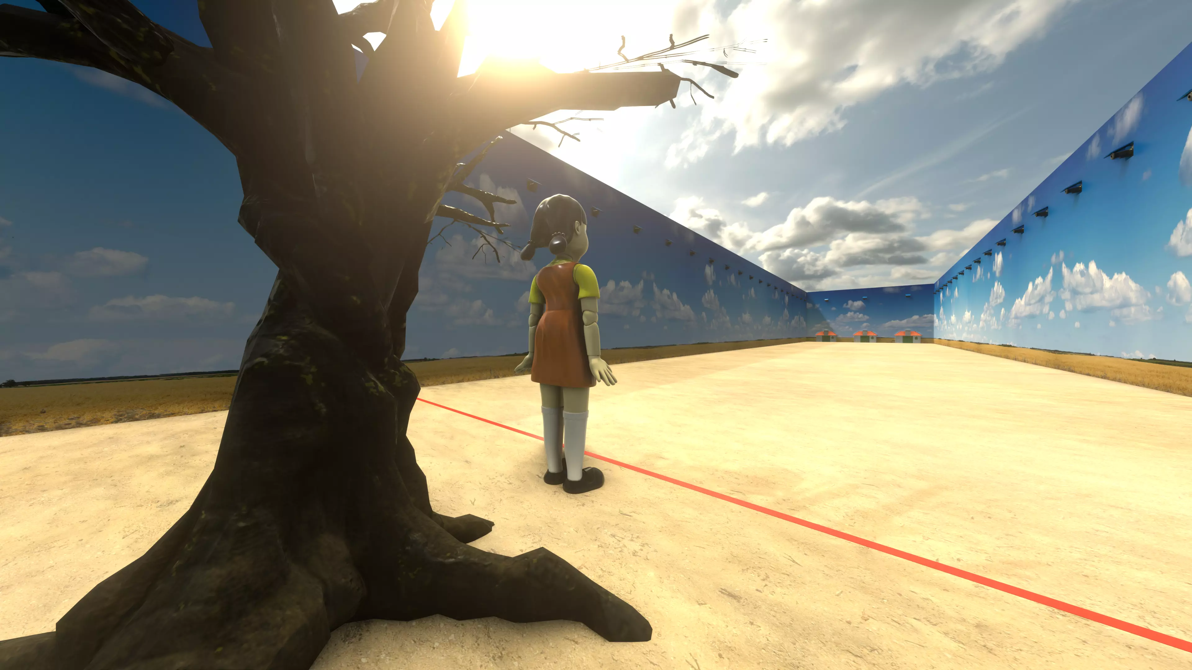 Squid Game Map 2 - Extended version 3D model_0