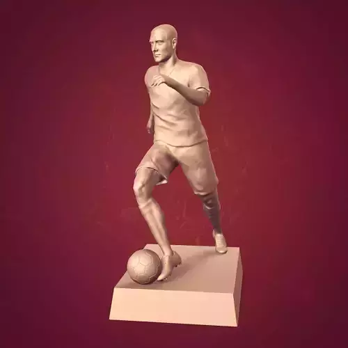 Soccer Player Trophy -- Ready for 3D Printing