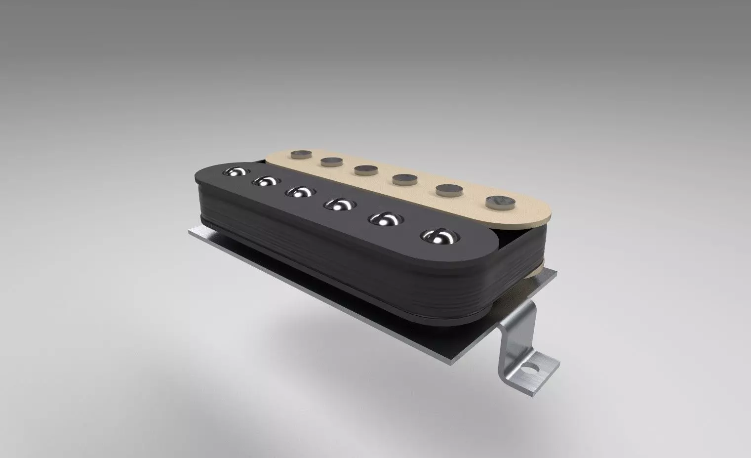 Humbucker guitar pickup Free 3D model