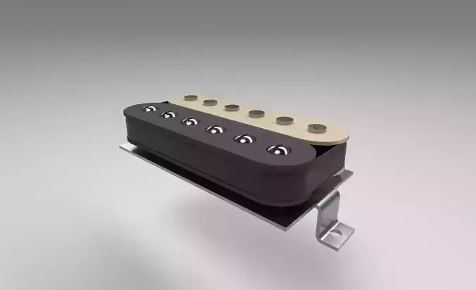 Humbucker guitar pickup Free 3D model