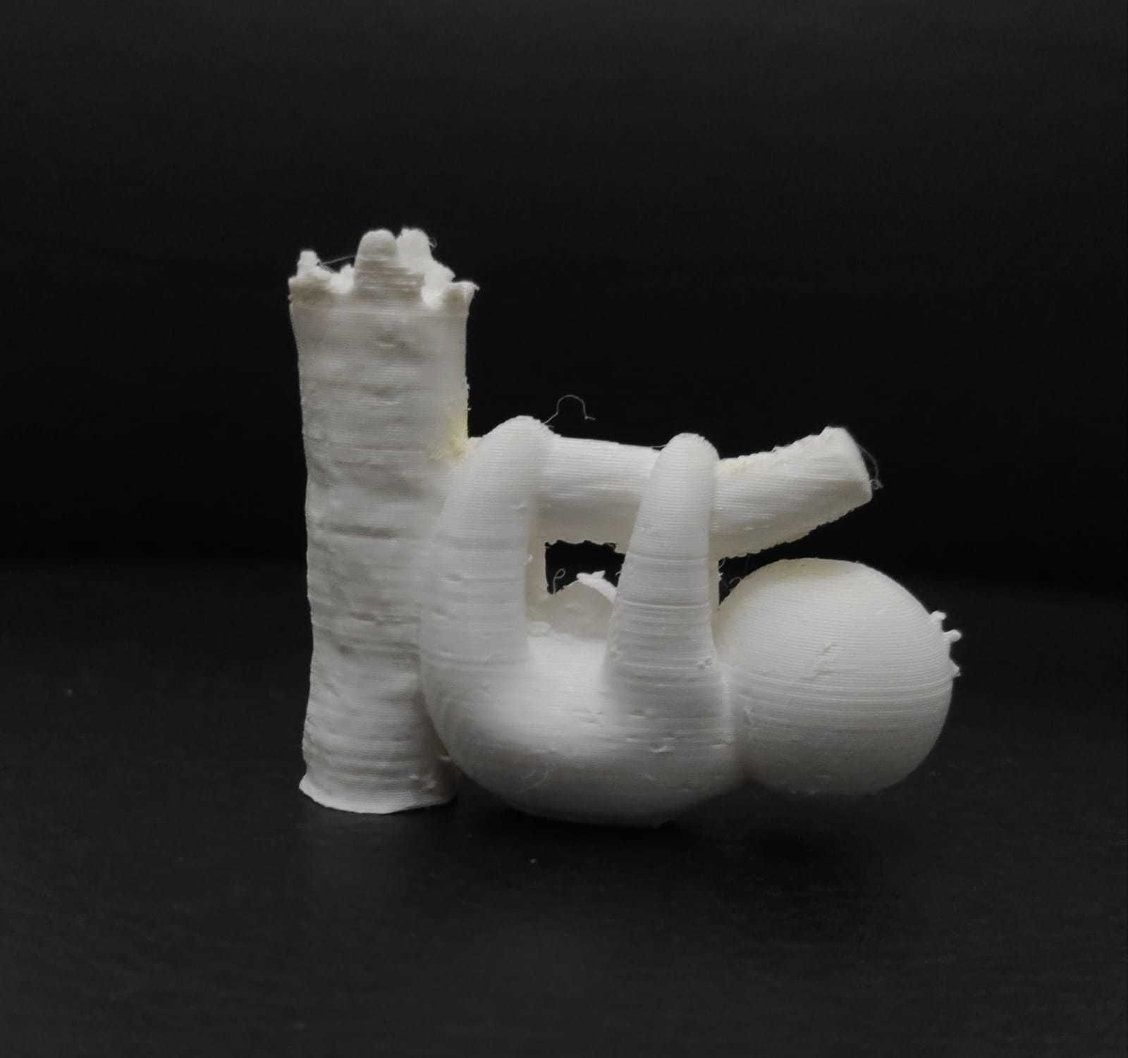 Sloth with Baby 3D print model_6