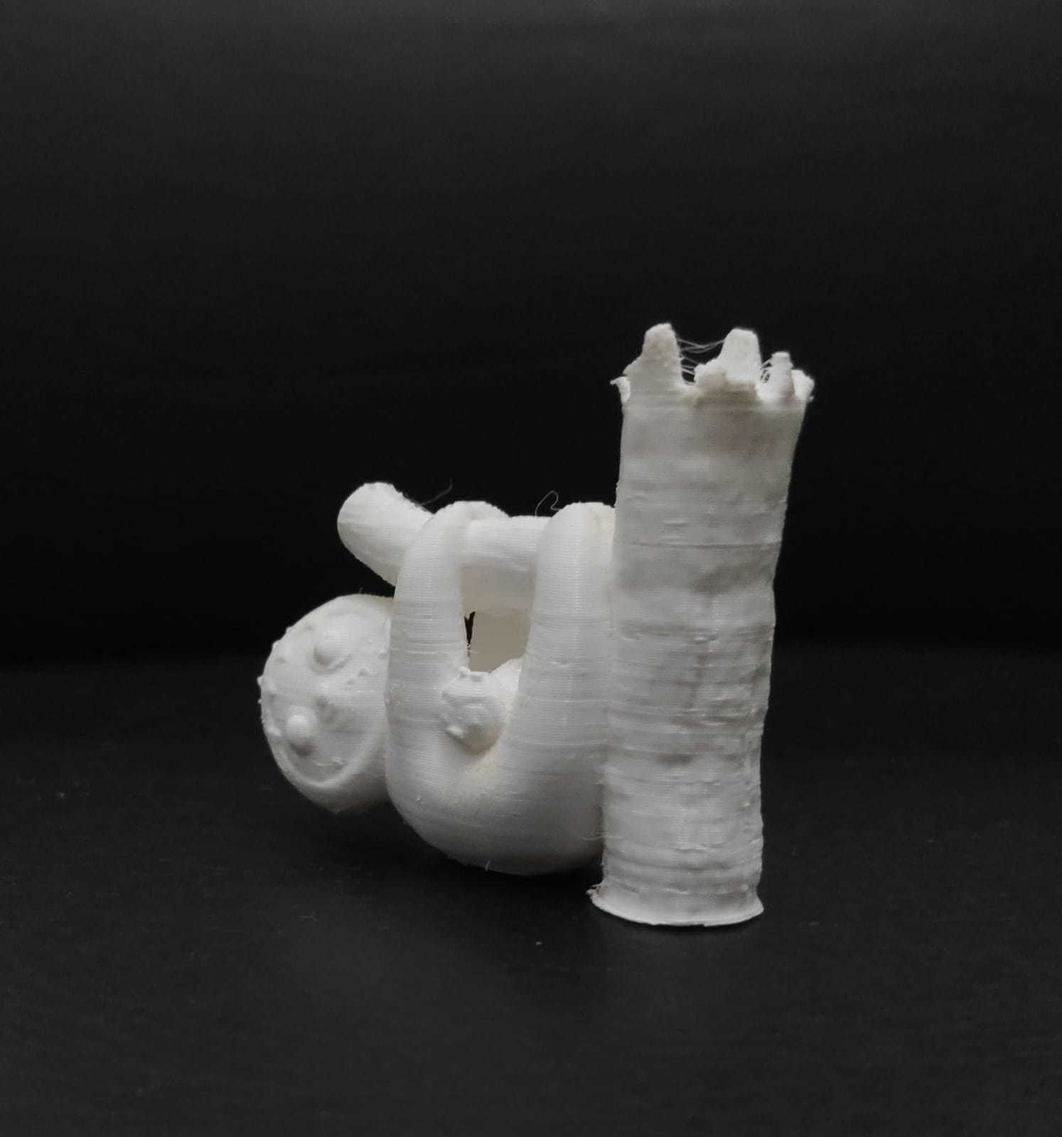 Sloth with Baby 3D print model_9