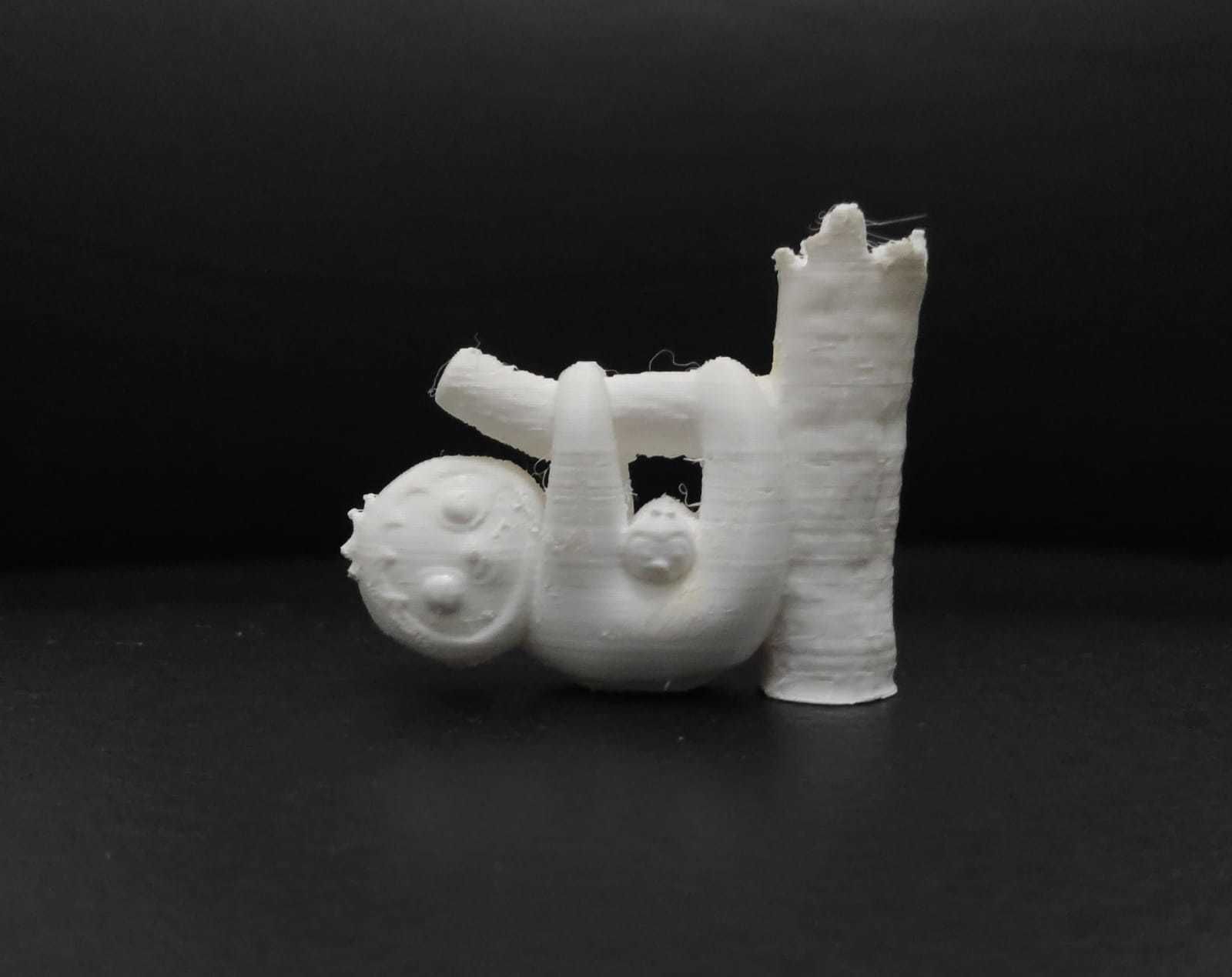 Sloth with Baby 3D print model_12