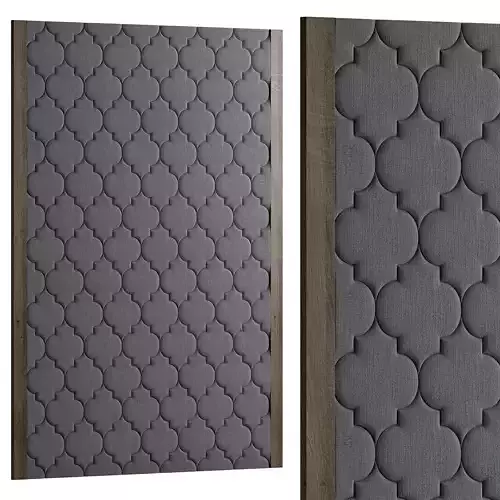 Wall Panel With Fabric And Side Wood