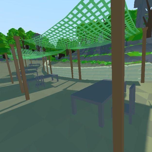 Military Tent Free low-poly 3D model_3