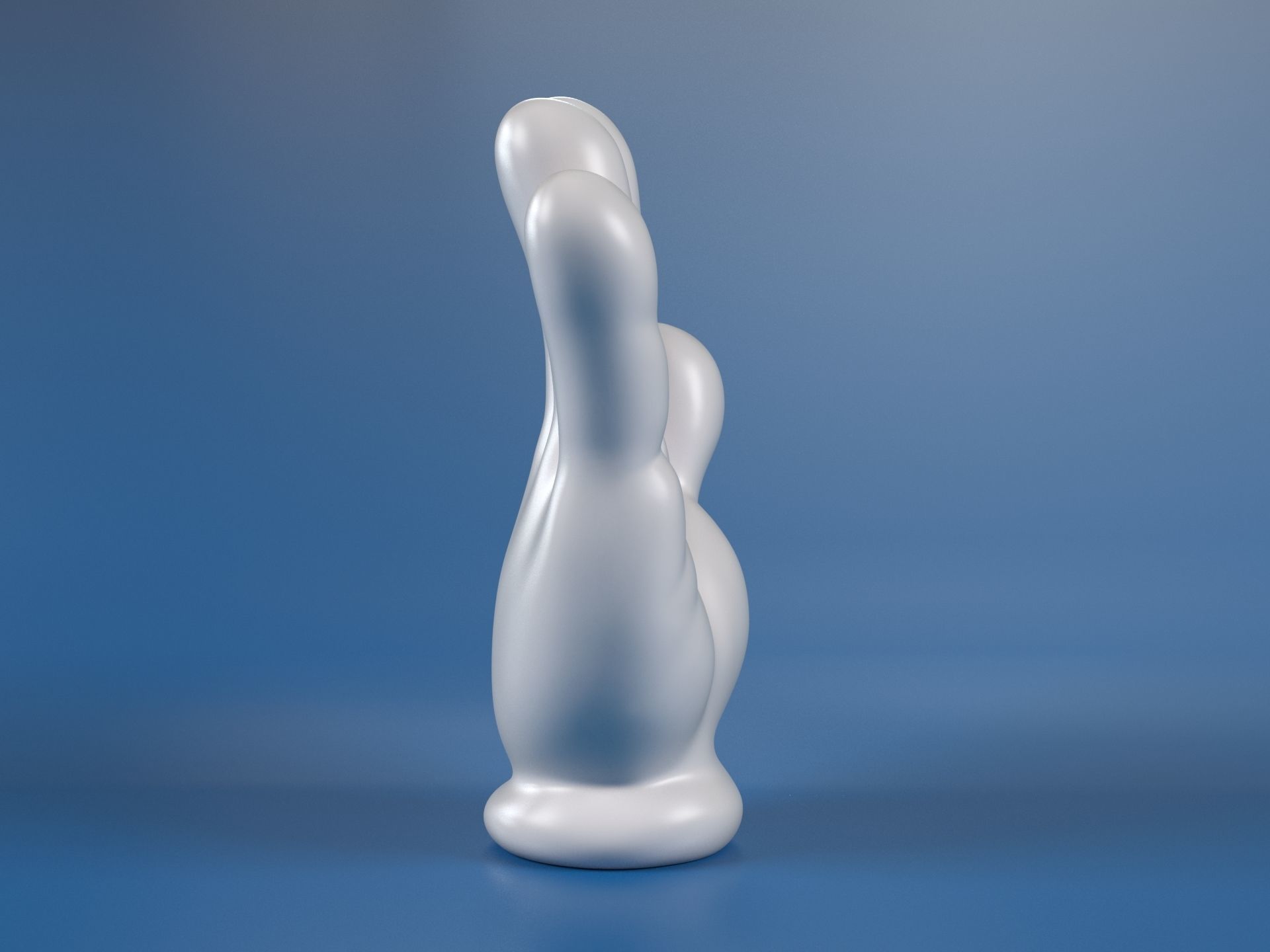 Cartoon hand 5 fingers Palm 3D print model_3