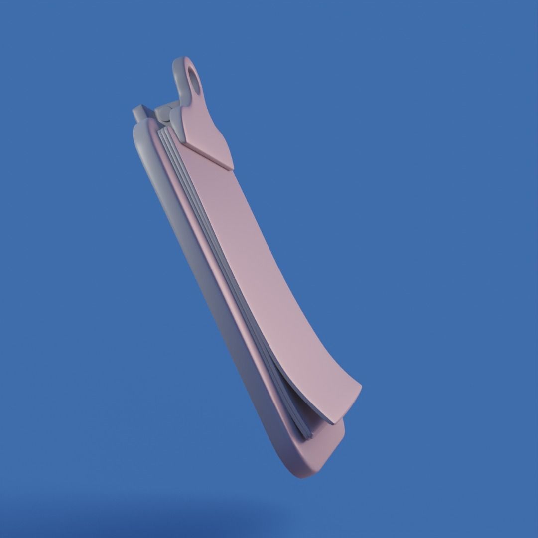 Cartoon clipboard Low-poly 3D model_6